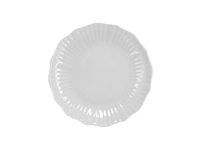 Elama Millie 16 Piece Double Bowl Porcelain Dinnerware Set in White