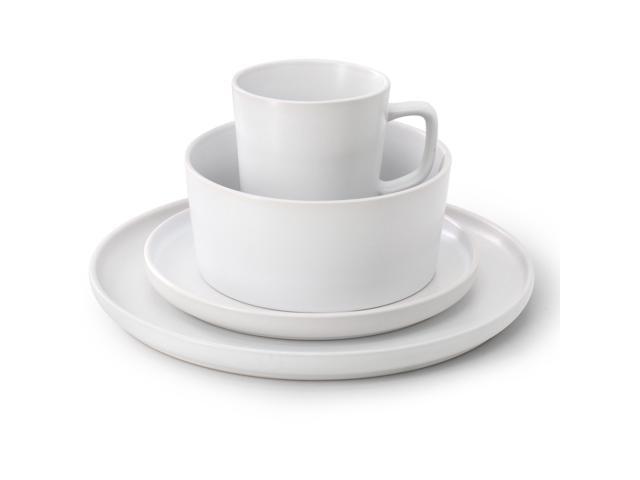Elama Luxmatte White 16 Piece Dinnerware Set