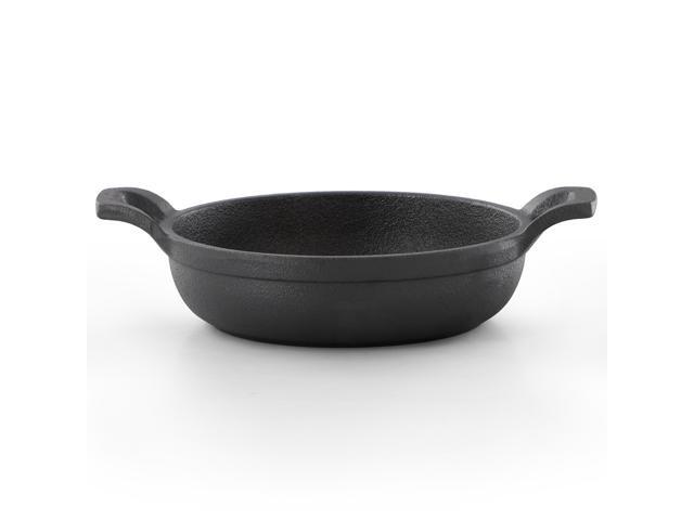 Megachef 5 Inch Round Cast Iron Frying Pan for Indoor/Outdoor Use