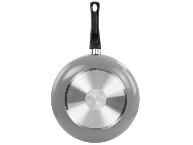 Oster Luneta 12 Inch Aluminum Nonstick Frying Pan With Bakelite Handle in Grey
