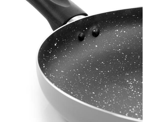 Oster Luneta 12 Inch Aluminum Nonstick Frying Pan With Bakelite Handle in Grey