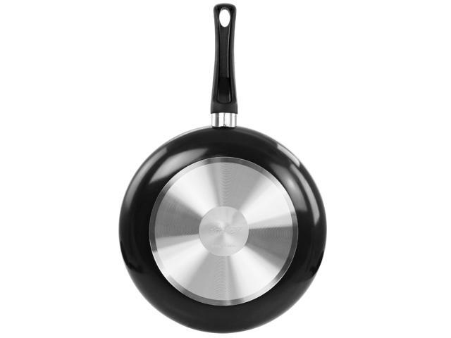 Oster Luneta 12 Inch Aluminum Nonstick Frying Pan With Bakelite Handle in Black