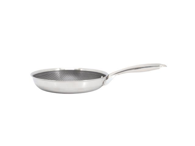 Oster Modessa 9.5 Inch Nonstick Tri-ply Stainless Steel Frying Pan in Silver