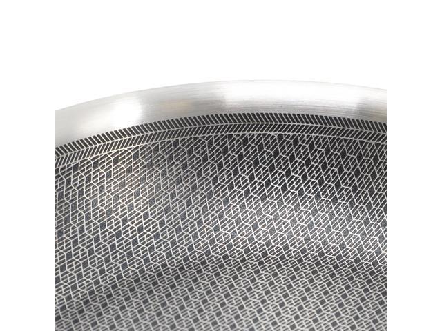Oster Modessa 9.5 Inch Nonstick Tri-ply Stainless Steel Frying Pan in Silver