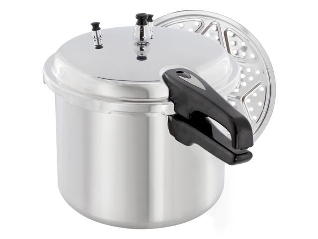 MegaChef 11.5 Quart Induction and Stovetop Pressure Cooker with Steamer