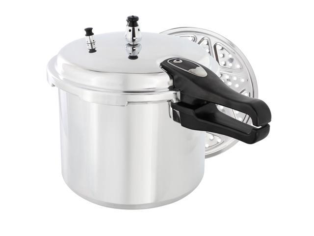 MegaChef 9.5 Quart Induction and Stovetop Pressure Cooker with Steamer
