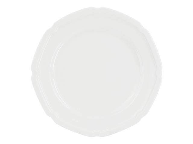 Meritage Bavaria 16 Piece Scallop Rim Bone China Dinnerware Set in White