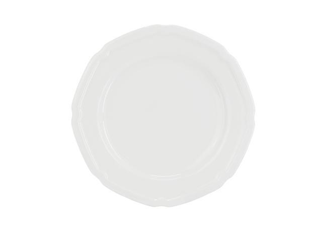 Meritage Bavaria 16 Piece Scallop Rim Bone China Dinnerware Set in White