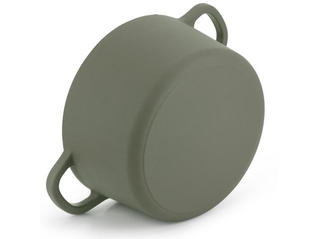 Crockpot Artisan 7 Quart Enameled Cast Iron Dutch Oven in Matte Green