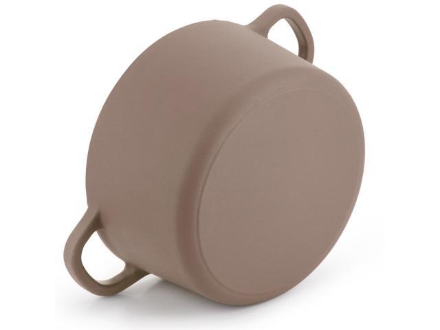 Crockpot Artisan 7 Quart Enameled Cast Iron Dutch Oven in Matte Dusty Pink