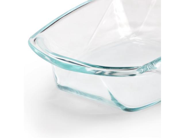 Soho Lounge Carnegie Hill 12.6 inch x 8.3 Inch x 2.8 Inch Tempered Glass Lasagna Pan with Built-in Handles