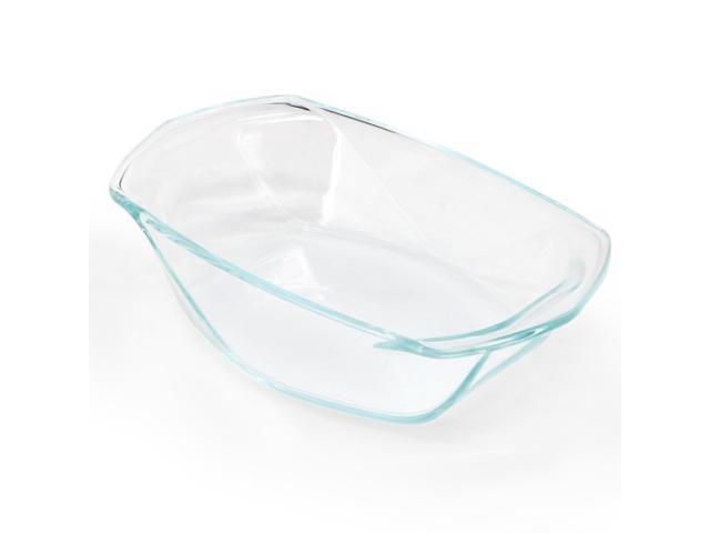 Soho Lounge Carnegie Hill 10 inch x 5.9 Inch x 2.6 Inch Tempered Glass Loaf Pan with Built-in Handles