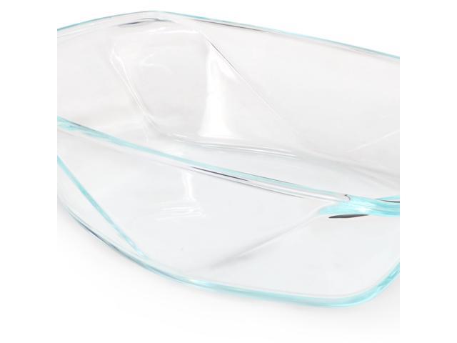 Soho Lounge Carnegie Hill 10 inch x 5.9 Inch x 2.6 Inch Tempered Glass Loaf Pan with Built-in Handles