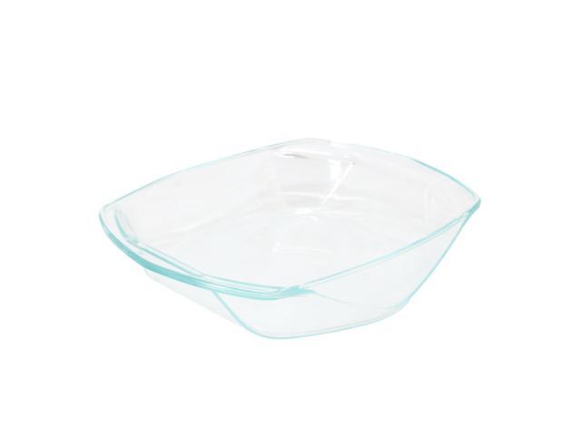 Soho Lounge Carnegie Hill 12 inch x 10 Inch x 2.6 Inch Tempered Glass Roaster Pan with Built-in Handles