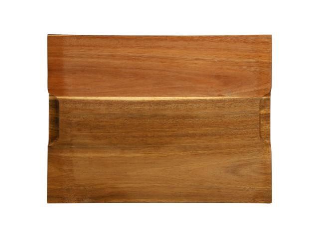MegaChef 15.5 x 12 Inch Acacia Wood 1.5 Inch Thick Carving and Cutting Board with Juice Groove