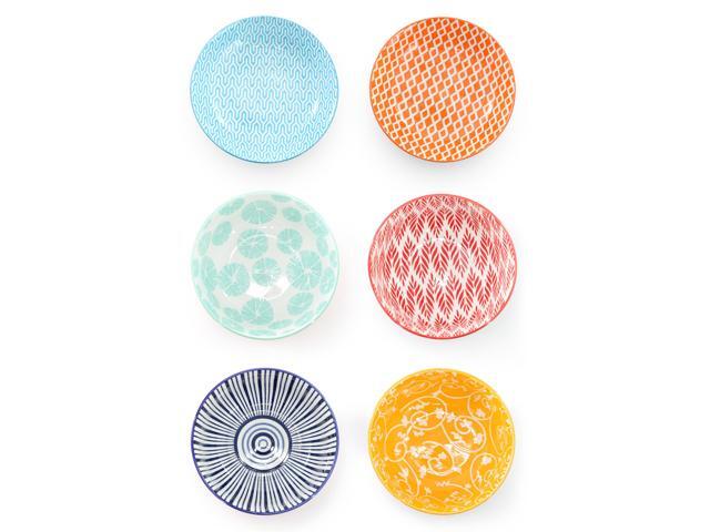 Elama Giovanna 6 Piece Assorted Stoneware Bowl Set