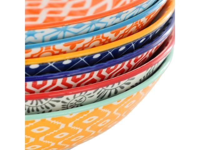Elama Giovanna 6 Piece Assorted Stoneware Bowl Set