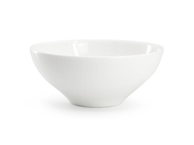 Gibson Elite White Peninsula 8 Piece 6.5 Inch Bone China Cereal Bowl Set in White