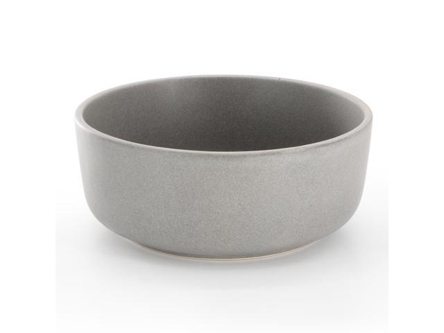 Soho Lounge Bryant Park 2 Piece 6 Inch Stoneware Cereal Bowl Set in Gray