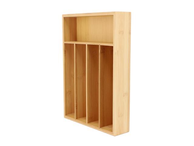 MegaChef Bamboo 5 Section Drawer Organizer