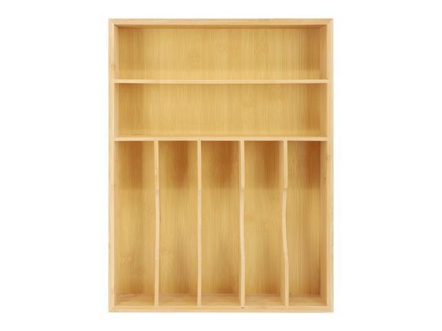 MegaChef Bamboo 7 Section Drawer Organizer