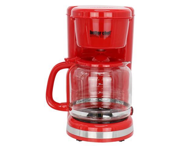 Better Chef 12 Cup Pause 'n Serve Coffee Maker Red