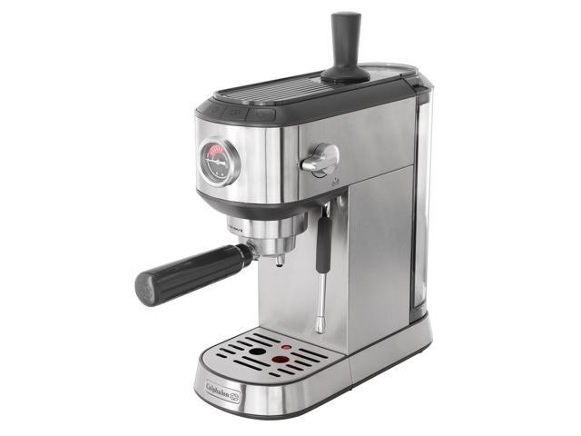 Calphalon Miniatura Compact Espresso Machine and Milk Frother in Silver