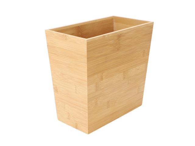 MegaChef 10.5 x 5.75 Inch Rectangle Bamboo Waste Basket
