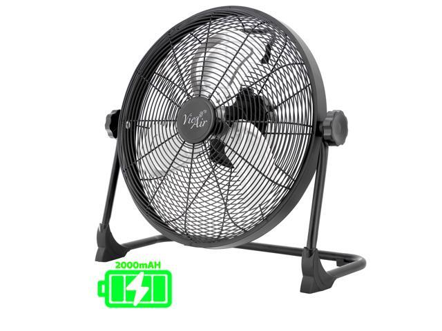 Vie Air 16 Inch Rechargeable Indoor/Outdoor Floor Fan (IPX4 Rated)