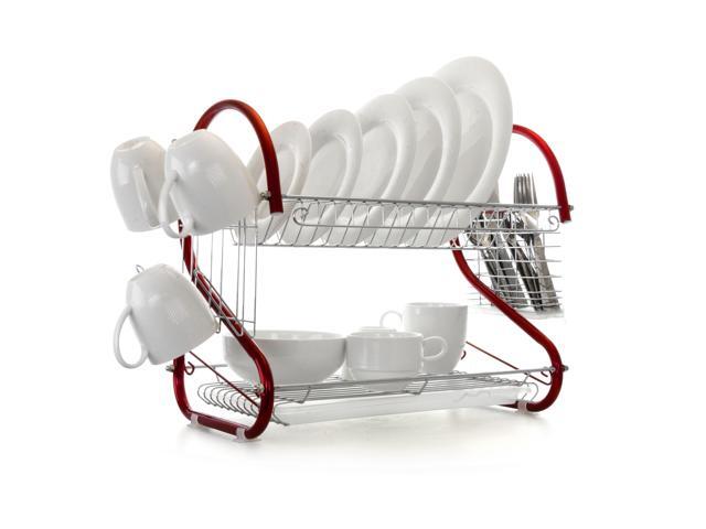 MegaChef Kitchen Storage & Organization Red Set - Efficient Home & Living Solution for Streamlined Culinary Spaces