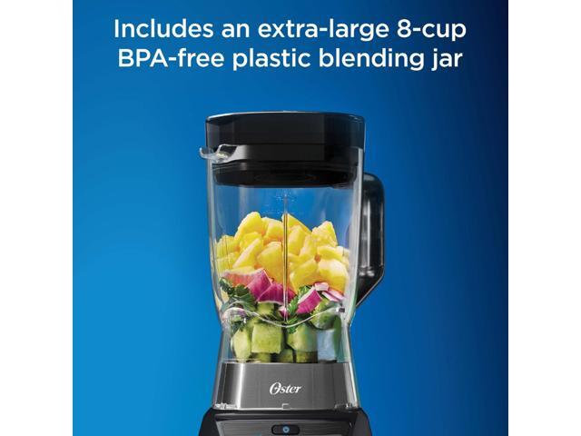 Oster Texture Select 8 Cup 1200 Watt All Metal Drive Plastic Jar Blender with 9 Settings - Black