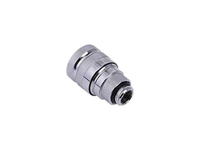 alphacool 17439 eiszapfen quick release connector female g1/4 outer thread - chrome water cooling fittings