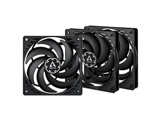 arctic p12 slim pwm pst (3 pack) - 120 mm case fan with pwm sharing technology (pst), pressure-optimised, quiet motor, computer, extra slim.