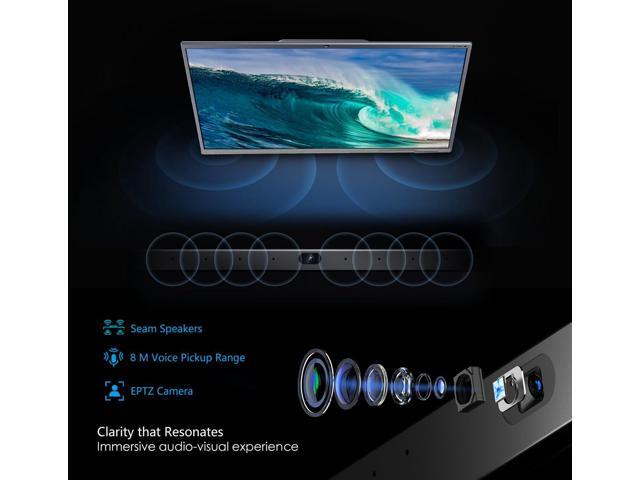 TIBURN Smart Board, 65 Inch Smart Writing Board with Auto framming Camera, 4K UHD Touch Screen All-in-One Computer for Office and Classroom with an...