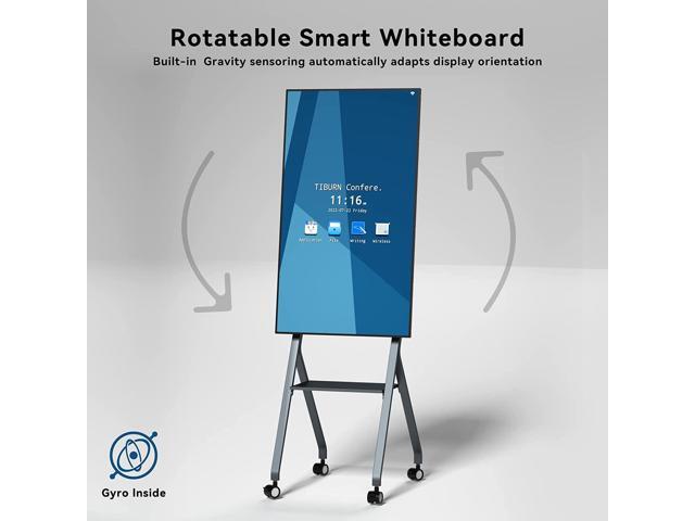 TIBURN FLIP HUB 55' S2 Android 13.0 4K UHD Rotating Smart Board with Camera Digital whiteboard, Ideal for Hybrid Work, Interative Classroom...