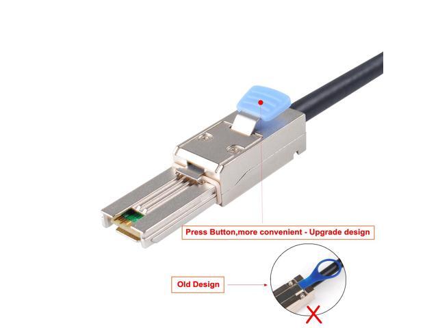 Mini-SAS SFF-8088 26P to 4 X SAS SFF-8482 29 Pin with Power Cable 2 Meter 6.6FT