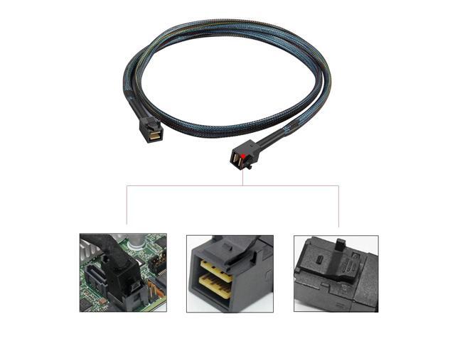 Internal Mini SAS HD SFF-8643 to SFF-8643 Cable, 12Gbps, Compatible with RAID or PCI Express Controller (3.3FT/1M)