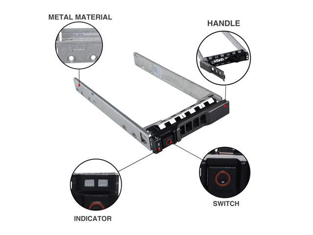 Hard Drive Tray Caddy 2.5' SSD HDD Caddy G176J 0G176J Hard Drive Bracket SAS SATA Caddy Compatible for D. ell PowerEdge R720 R630 R730 R830 R930...