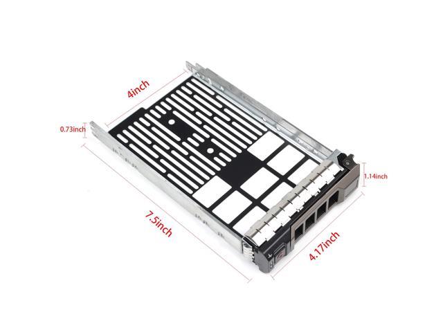 Pack-4, Hard Drive Tray Caddy for D. ell Poweredge Series 11/12/13 Generation Models 3.5' SAS/SATA R320 R430, R530, R730, T430, T630, R420, R520,...