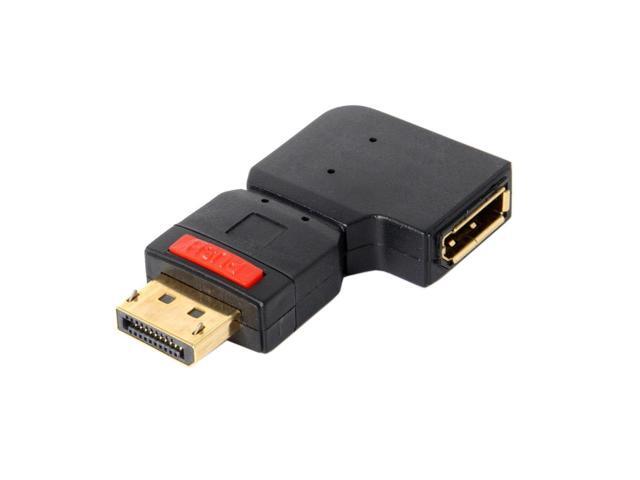 Vszerda DisplayPort Male to Female Extension Adapter Standard DP Left Angled 90 Degree