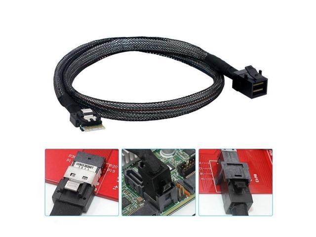 Vszerda Mini SAS SFF-8654 38Pin Host to SFF-8643 Target Data Server Disk Raid Cable 50cm