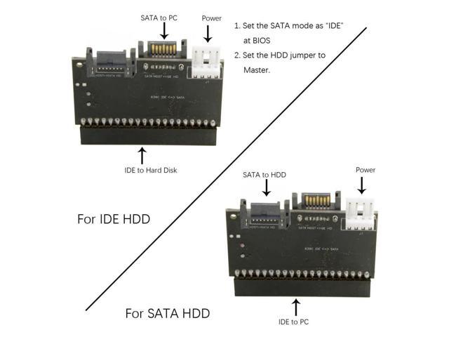 Vszerda IDE 100 133 PATA to Dual Serial SATA 7PIN Adapter Reversible Converter for Hard Disk Drive