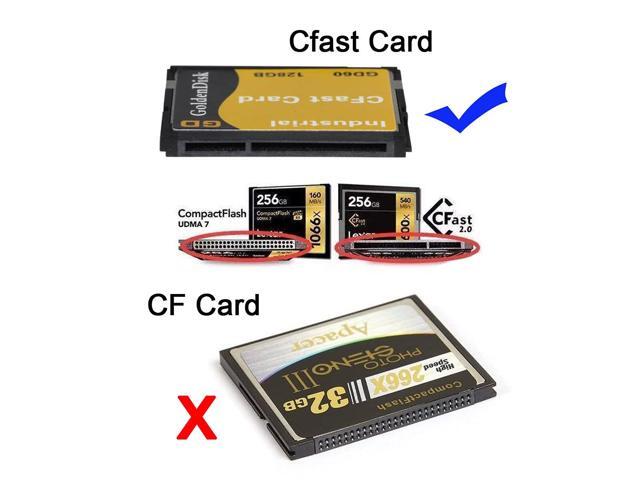 Vszerda CFast Card Reader,CFast SSD to 22Pin SATA Adapter with SATA to USB 3.0 Data Power Cable