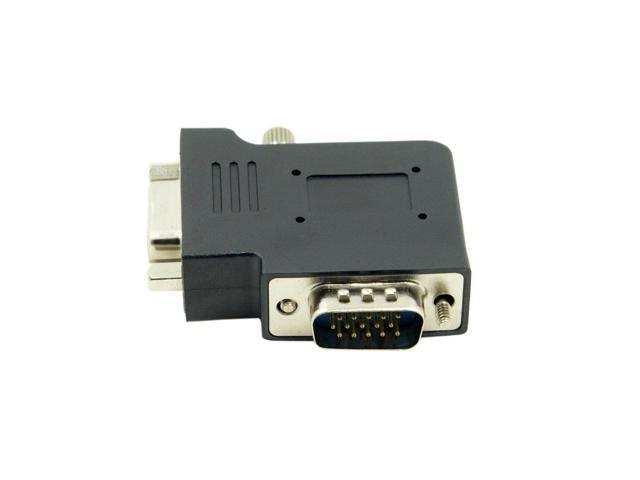 Vszerda VGA Connectors,VGA SVGA D-Sub HDB15Pin Male to Female 90 Degree Right Angled Gender Changer Video Graphics Array Connector Adapter for...