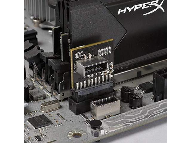 Vszerda Motherboard 19/20Pin to USB 3.1 Type E Front Panel Socket Converter Adapter with Chip