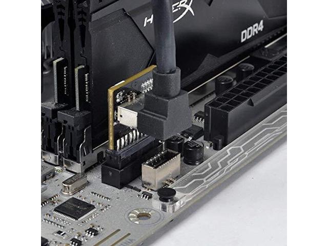 Vszerda Motherboard 19/20Pin to USB 3.1 Type E Front Panel Socket Converter Adapter with Chip