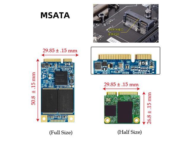 Vszerda Slim Type 68pin mSATA SSD to 2.5' SATA 3.0 22pin 6Gbps HDD Adapter Hard Disk PCBA