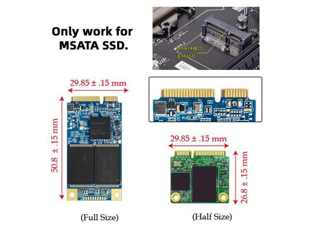 Vszerda Mini PCIe mSATA SSD NGFF SATA SSD to 2.5' SATA 3.0 III Hard Disk PCBA Converter Adapter