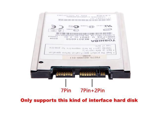 Vszerda 1.8' Micro SATA 16Pin to 2.5' SATA 22Pin PCB Converter Adapter for SSD HDD Hard Disk Drive with Extral USB Power Cable