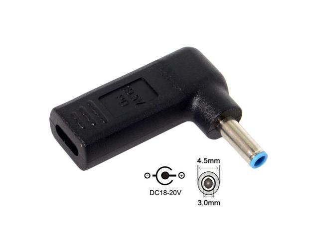 Vszerda USB 3.1 Type C USB-C to DC 4.5mmx3.0mm Adapter Emulator Trigger 90 Degree Angled
